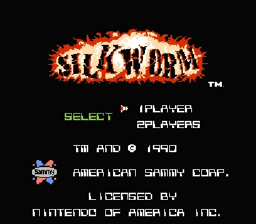 Silk Worm (USA) screen shot title